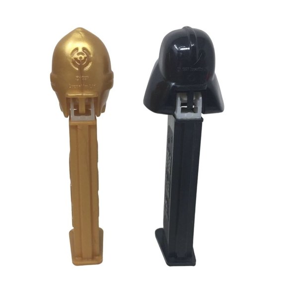 Vintage 1997 Set of 2 Star Wars PEZ Candy Dispensers- C-3PO Robot and Darth Vade - Picture 3 of 16